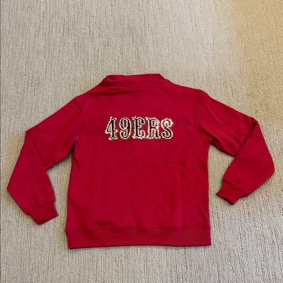 San Francisco 49ers Cuce Scarlet Rhinestone Logo Hoodie - Picture 3 of 5